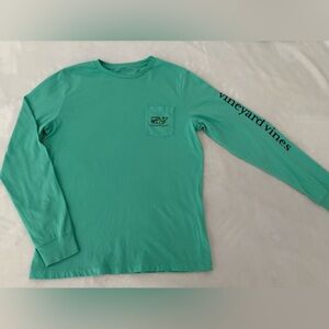 Vineyard Vines Teal Pocket Tee